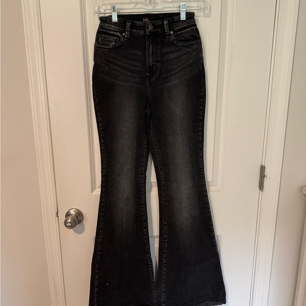 Lee Women's Black Flare Jeans